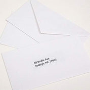 White Envelope Gummed Closure Mailing Envelopes 3 5/8 x 6 1/2, Adhesive Seal (100/Pack), 1-Pack.