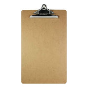 BAZIC Legal Size Wood Hardboard Clipboard w/Sturdy Spring Clip, 16.5" x 8.5" Paperboard Strong & Large Capacity, Business Office School Teacher Student College, 1-Pack.