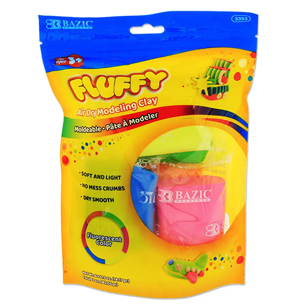 Modeling Clay Fluorescent Color Air Dry 0.5 oz. | 6-Count G8Central