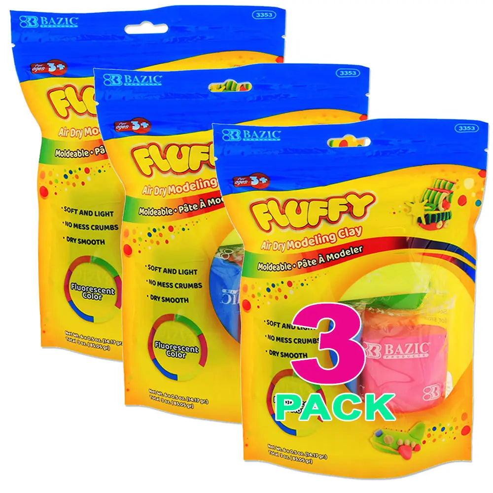 Modeling Clay Fluorescent Color Air Dry 0.5 oz. | 6-Count G8Central