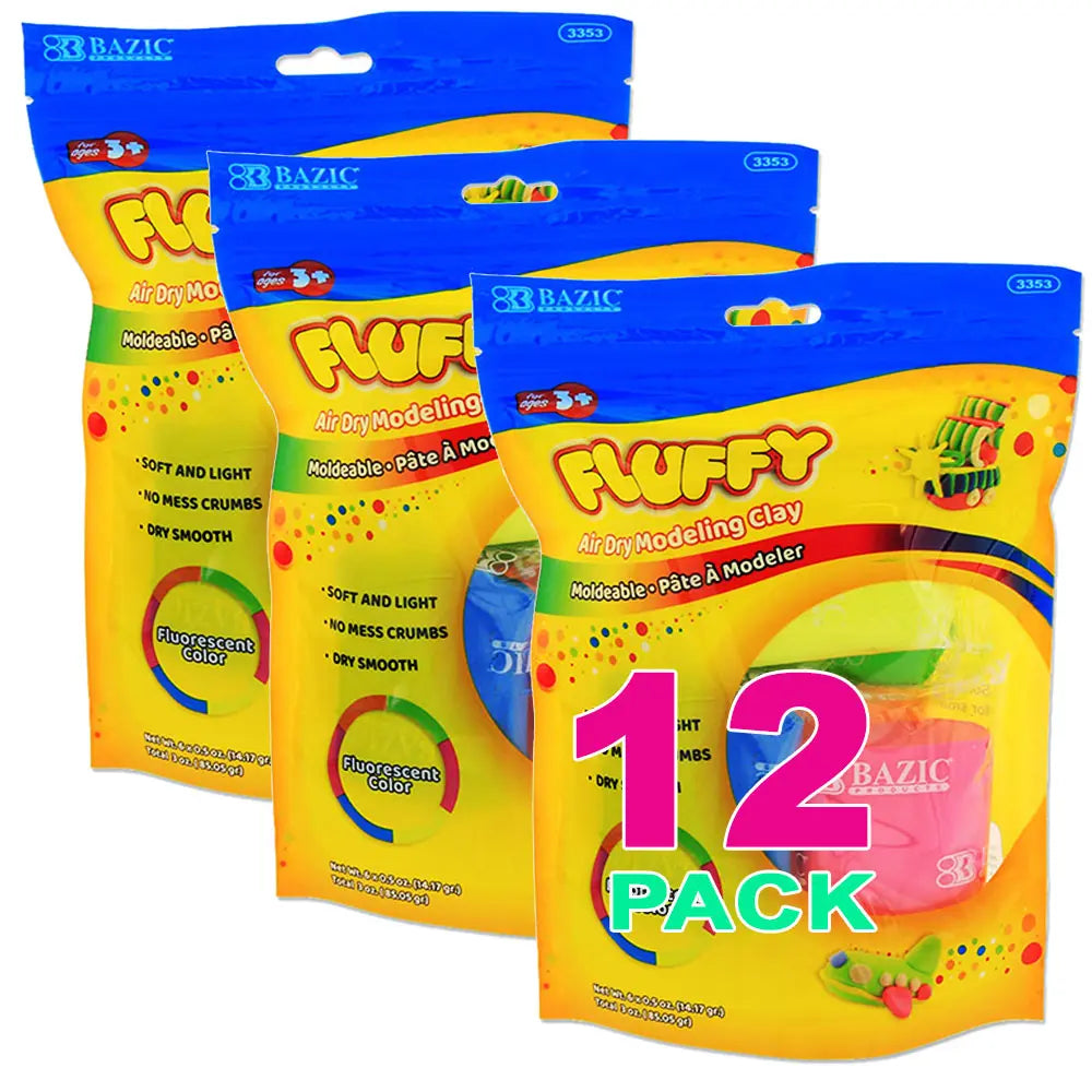 Modeling Clay Fluorescent Color Air Dry 0.5 oz. | 6-Count G8Central