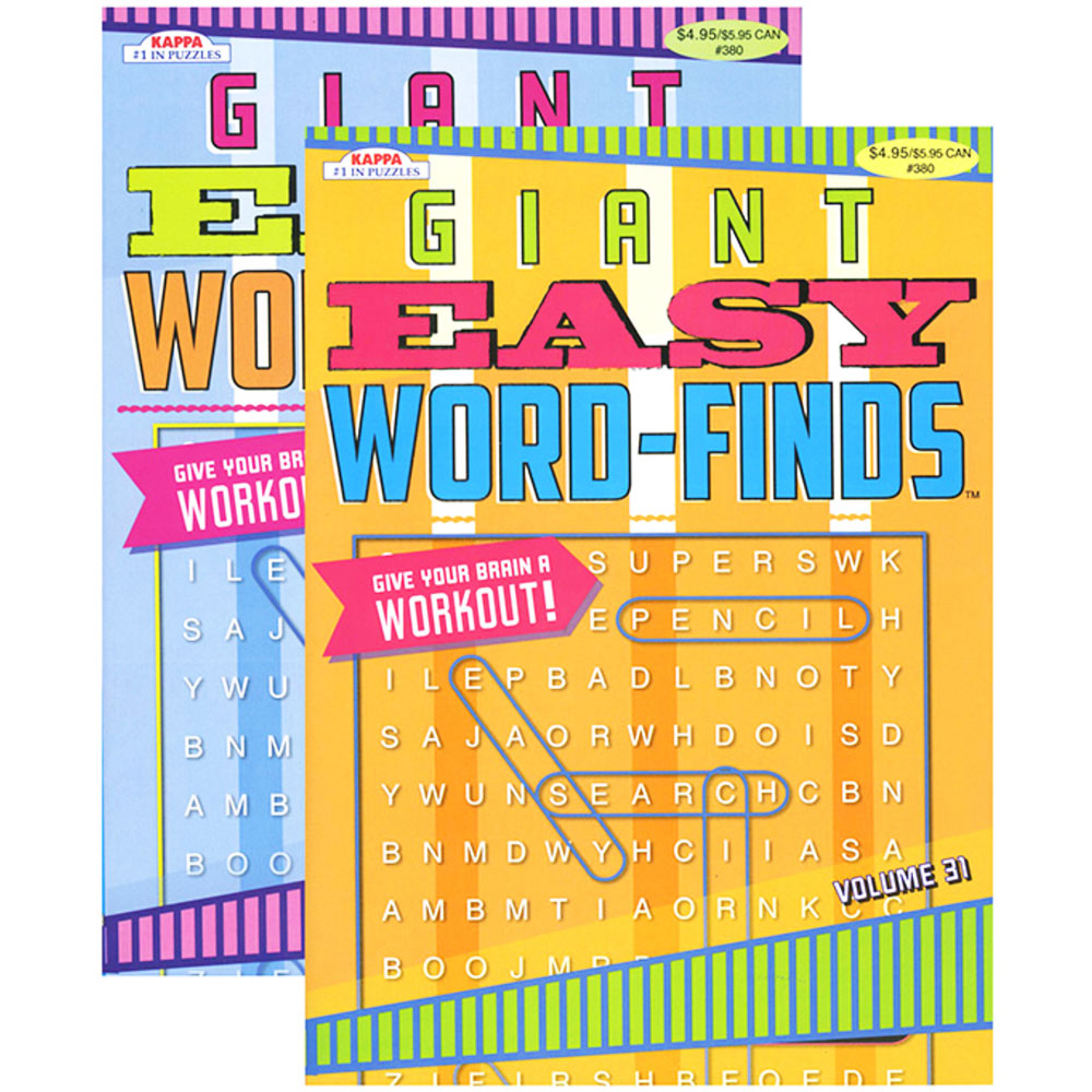 KAPPA Giant Easy Word Finds | 2-Titles.