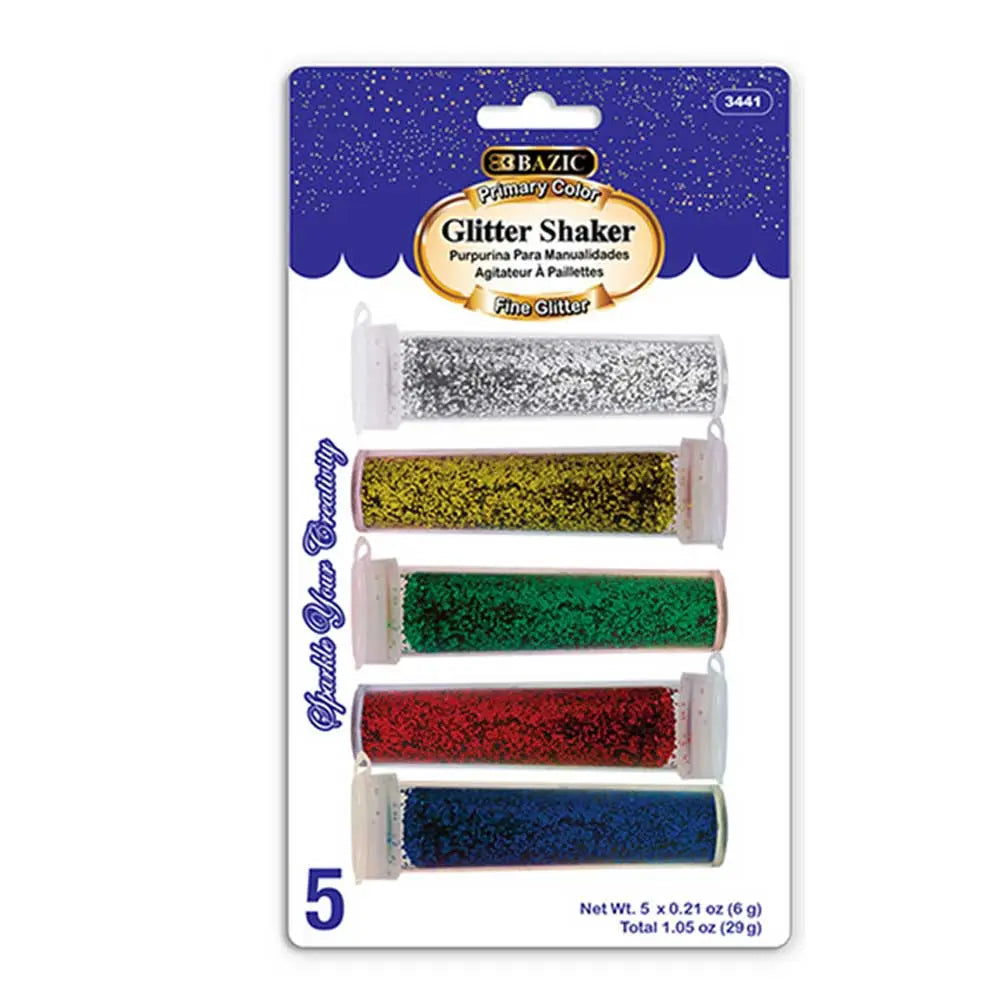 5-Primary Color Glitter Shaker | 0.10 oz (3gr) G8Central