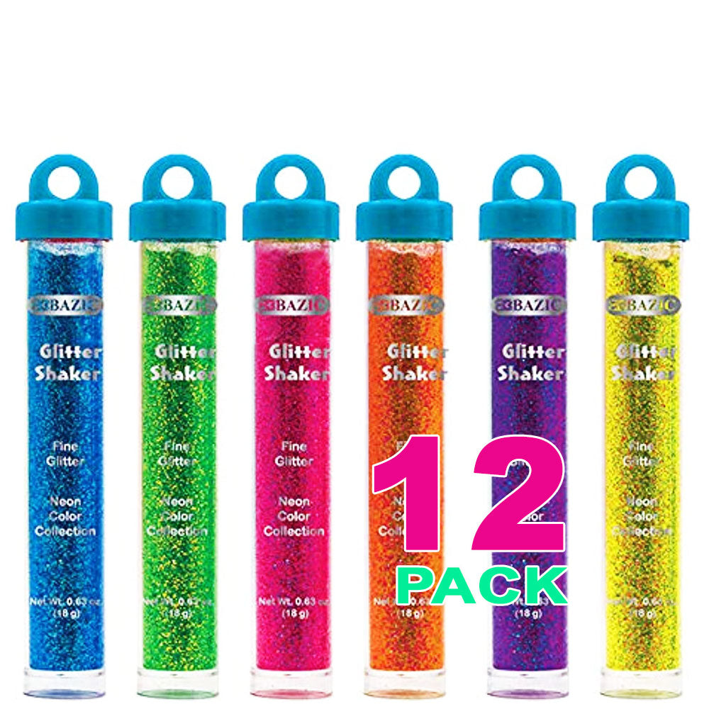 Primary Color Glitter Tubes, Washable Sparkle Non-toxic | 22g/0.77oz