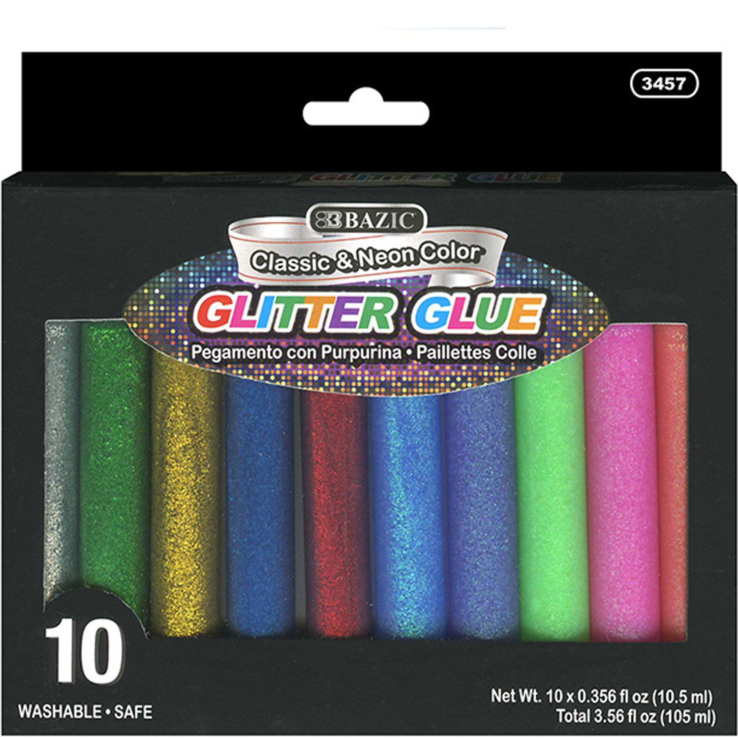 Glitter Glue Pen, Washable Simmer Glowing Non-Toxic | 0.35 FL OZ (10.5 ml)