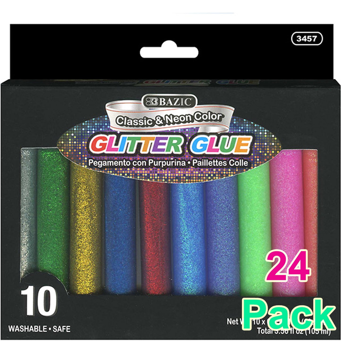 Glitter Glue Pen, Washable Simmer Glowing Non-Toxic | 0.35 FL OZ (10.5 ml)