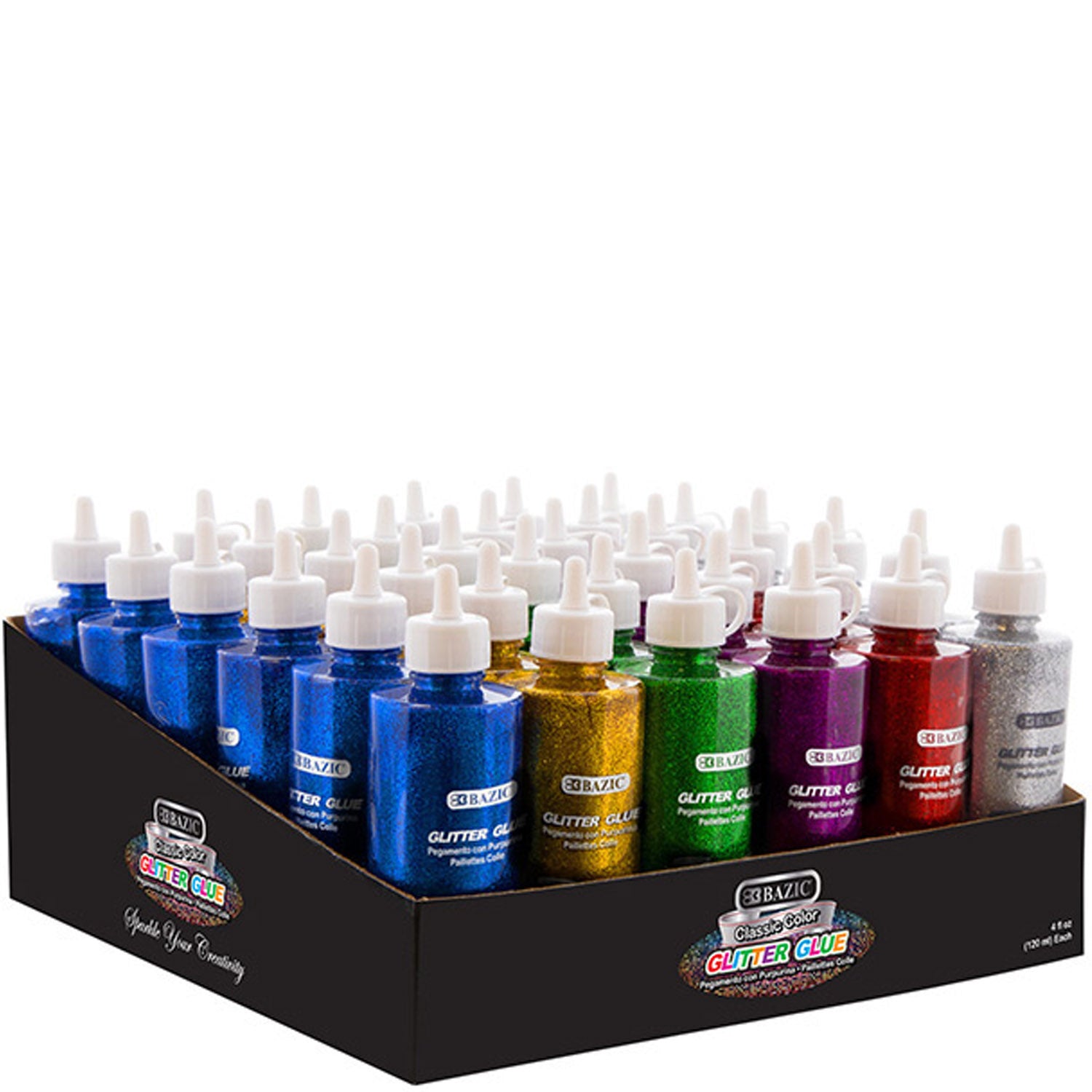 Classic Color Glitter Glue Washable Glowing Non-toxic | 4FL OZ (120ml)