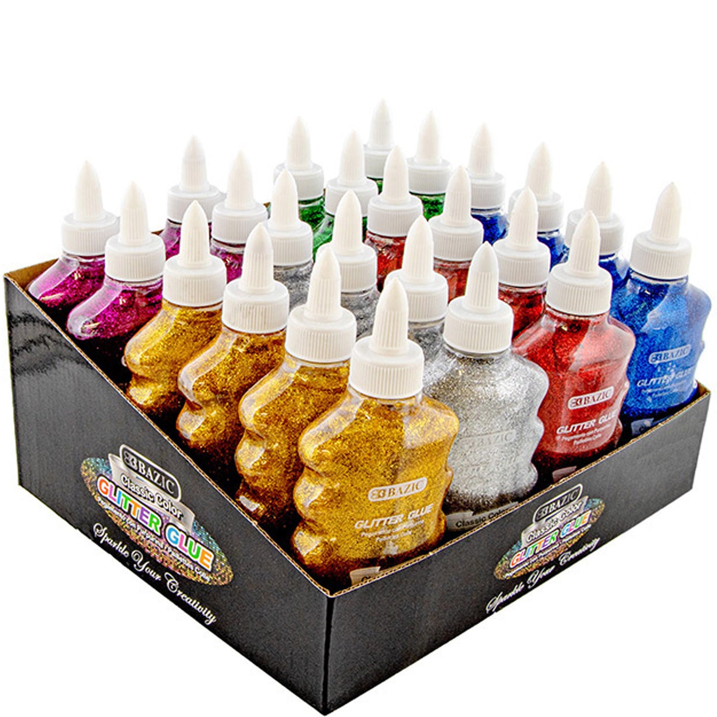 Classic Color Glitter Glue, Metallic Washable Glowing Non-toxic | 6.76 FL OZ (200ml)