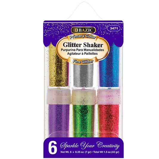 Primary Color Glitter Shaker | 0.25 oz (7gr)