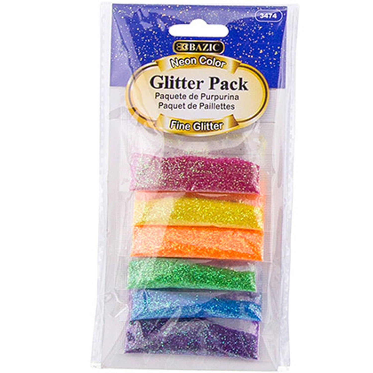 Neon Color Glitter Pack | 0.07 oz (2g)