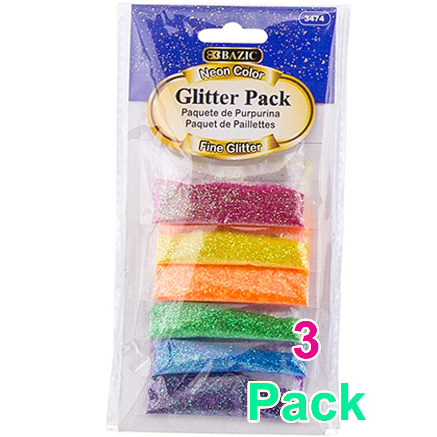 Neon Color Glitter Pack | 0.07 oz (2g)