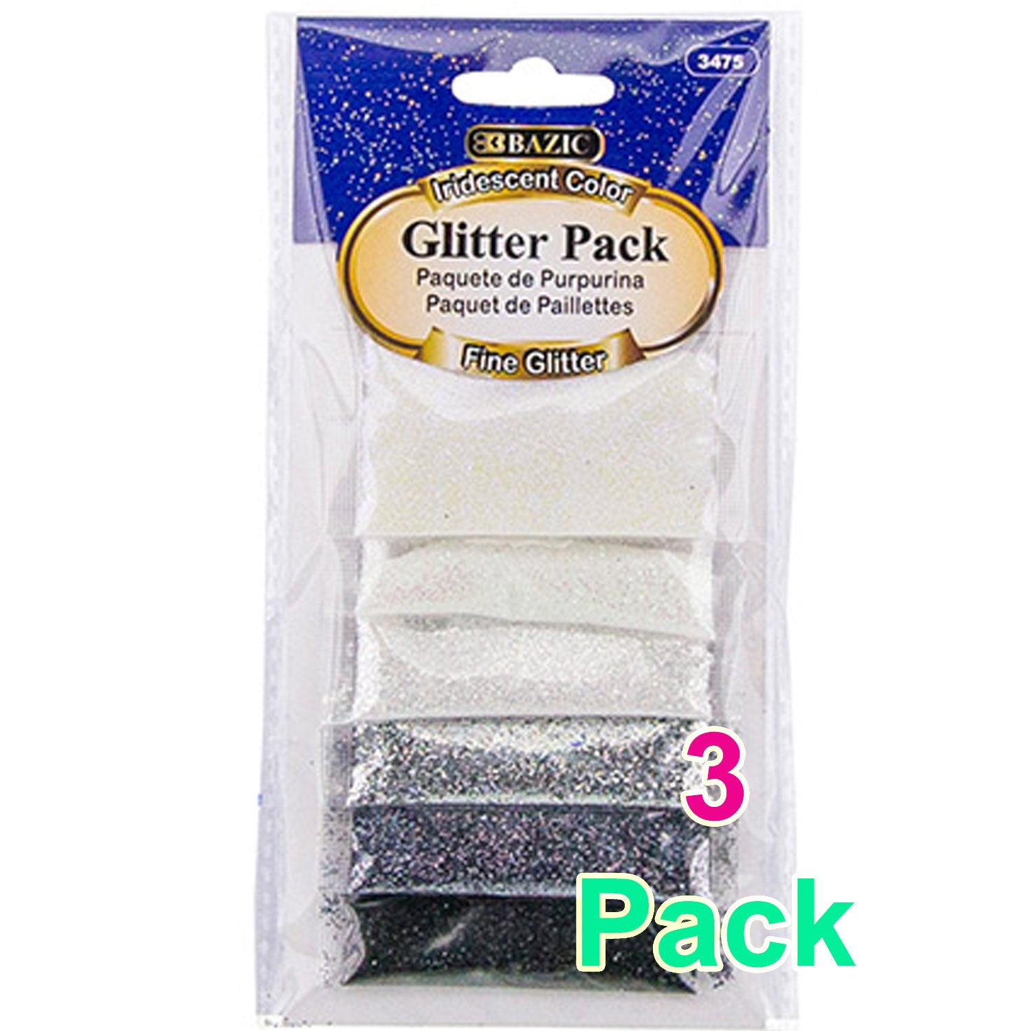 Iridescent Color Glitter Pack | 0.07 oz (2g)