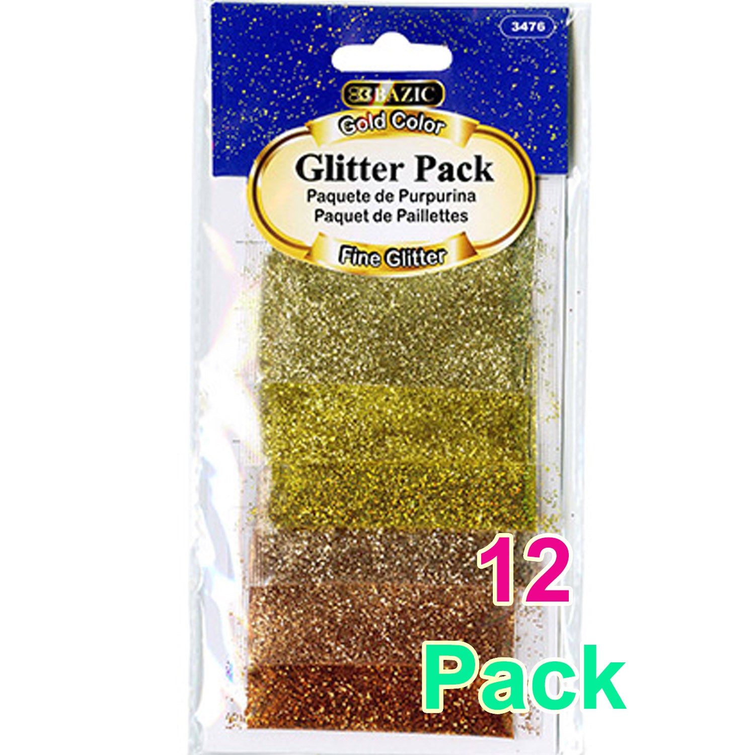 Gold Color Glitter Pack for your Art | 0.07 oz (2g)