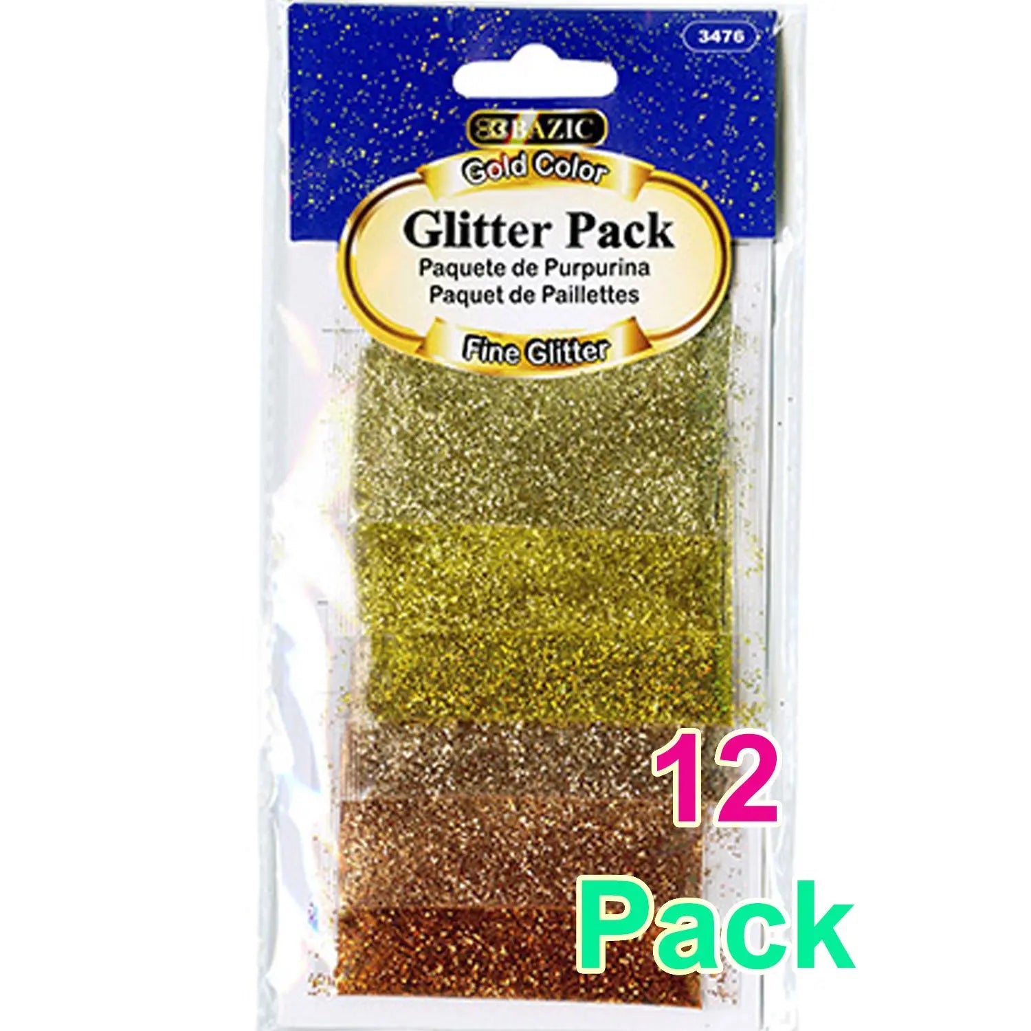 Gold Color Glitter Pack for your Art | 0.07 oz (2g) G8Central