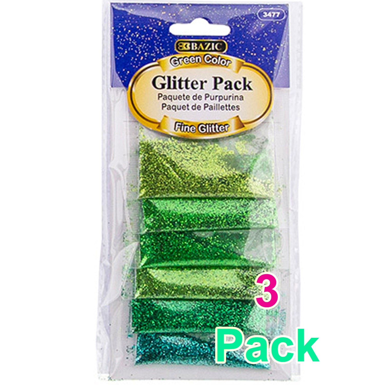 Green Color Glitter Pack | 0.07 oz  (2g)