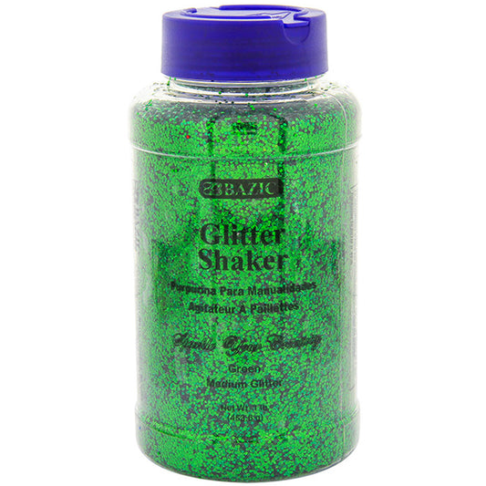 Green Glitter Shake, Sparkle Powder Slime Party Glow Decor, or  Kid Activity | 16 OZ (1lb)