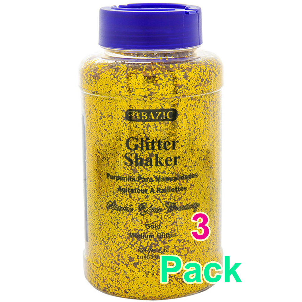 Gold Glitter Shake, Sparkle Powder Slime Party Glow Decor, or  Kid Activity | 16 OZ (1lb)