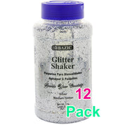 Silver Glitter Shake, Sparkle Powder Slime Party Glow Decor, or  Kid Activity | 16 OZ (1lb)
