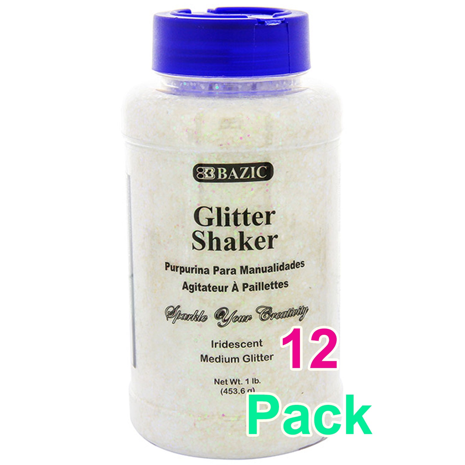 Creative Arts Craft Glitter, 16 Ounce Bottle Iridescent