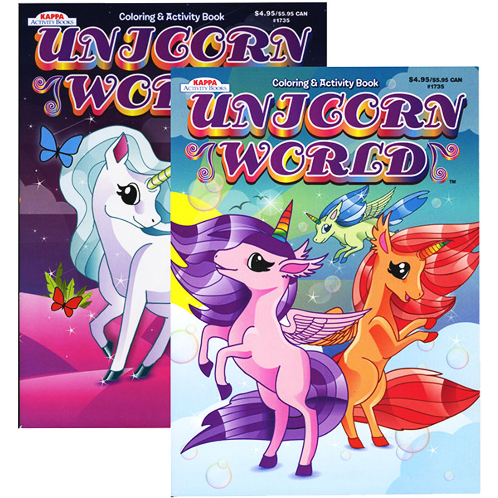 KAPPA Unicorn World Coloring & Activity Book | 2-Title.