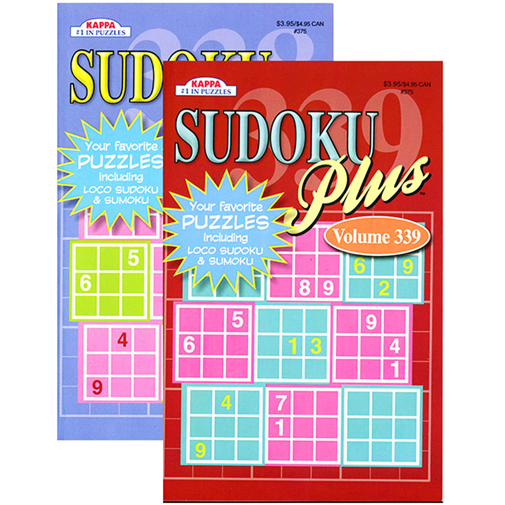 KAPPA Sudoku Plus Puzzle Book Brain Workout | Digest Size 2-Titles. G8Central G8 Central