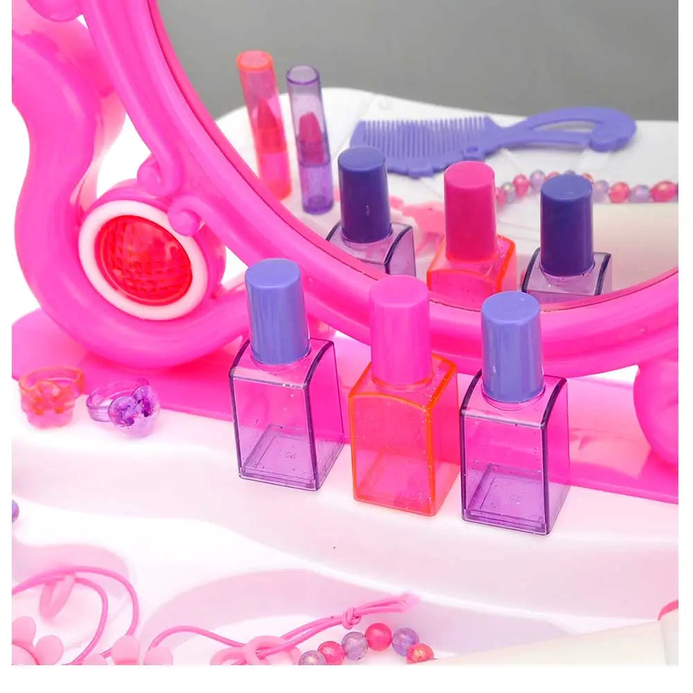 2-In-1 Vanity Set With Beauty Accessories, Working Piano, And Mirror G8Central