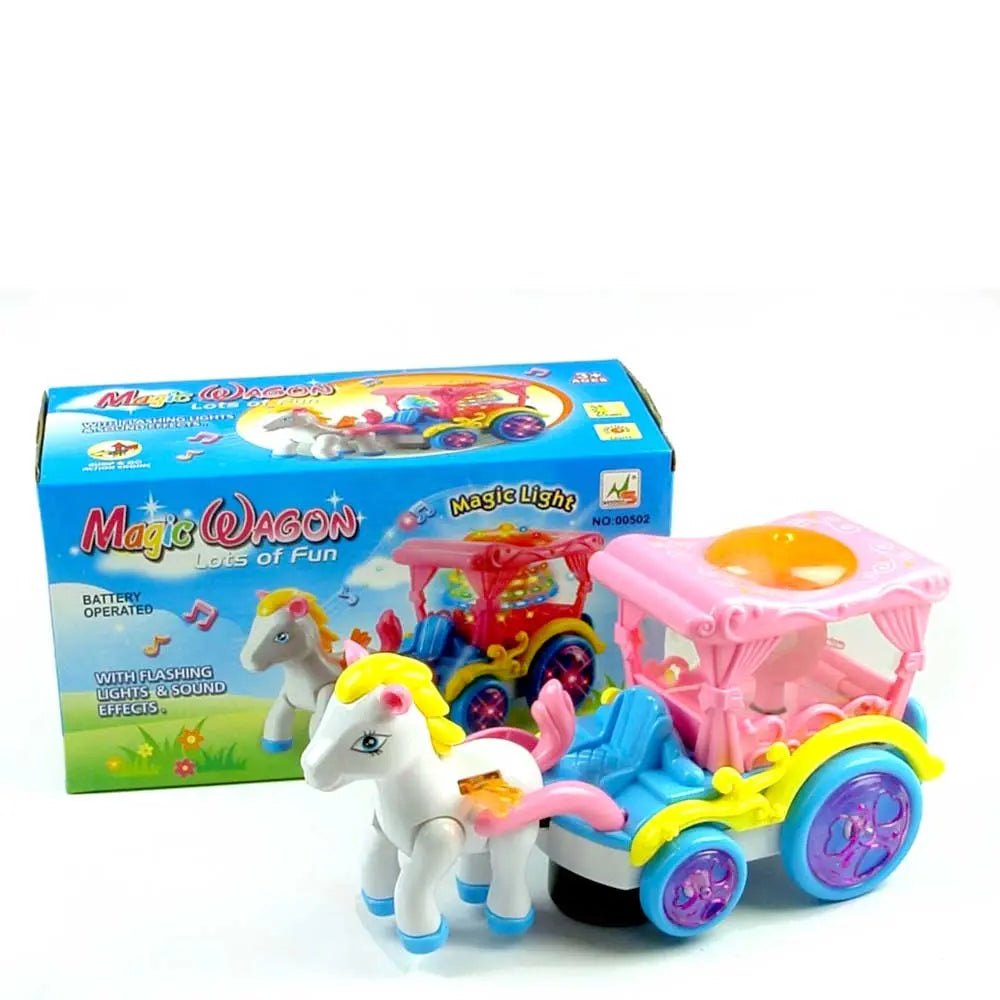 Walking Horse And Carriage With Lights And Sound G8Central