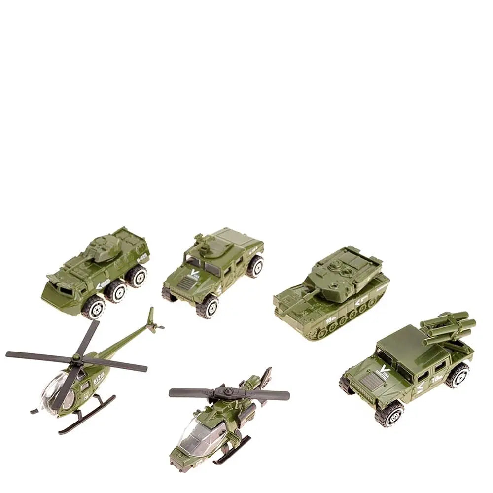 Die Cast Military Vehicle Playset (6 Vehicles) G8Central