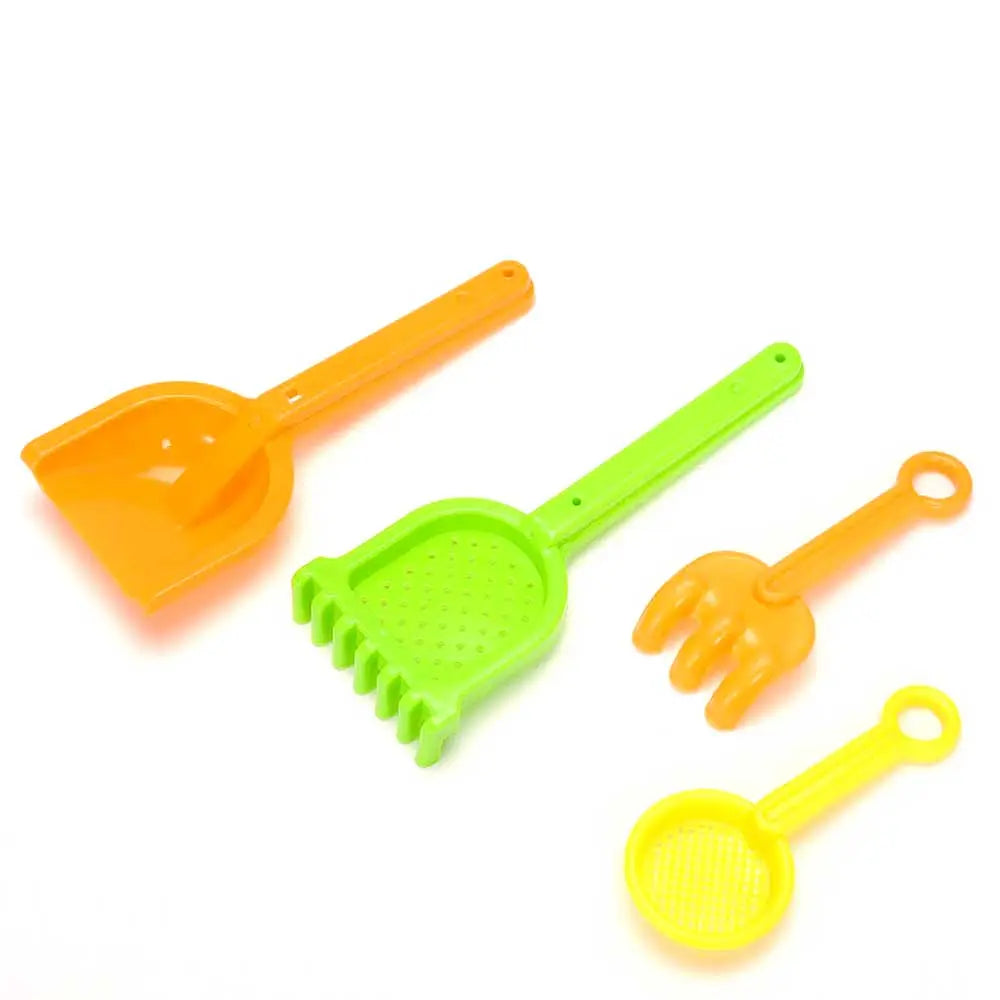 Double Sand Wheel Beach Toy Set With Bucket, Shovels, Rakes, Sailboat, And 3 Molds G8Central