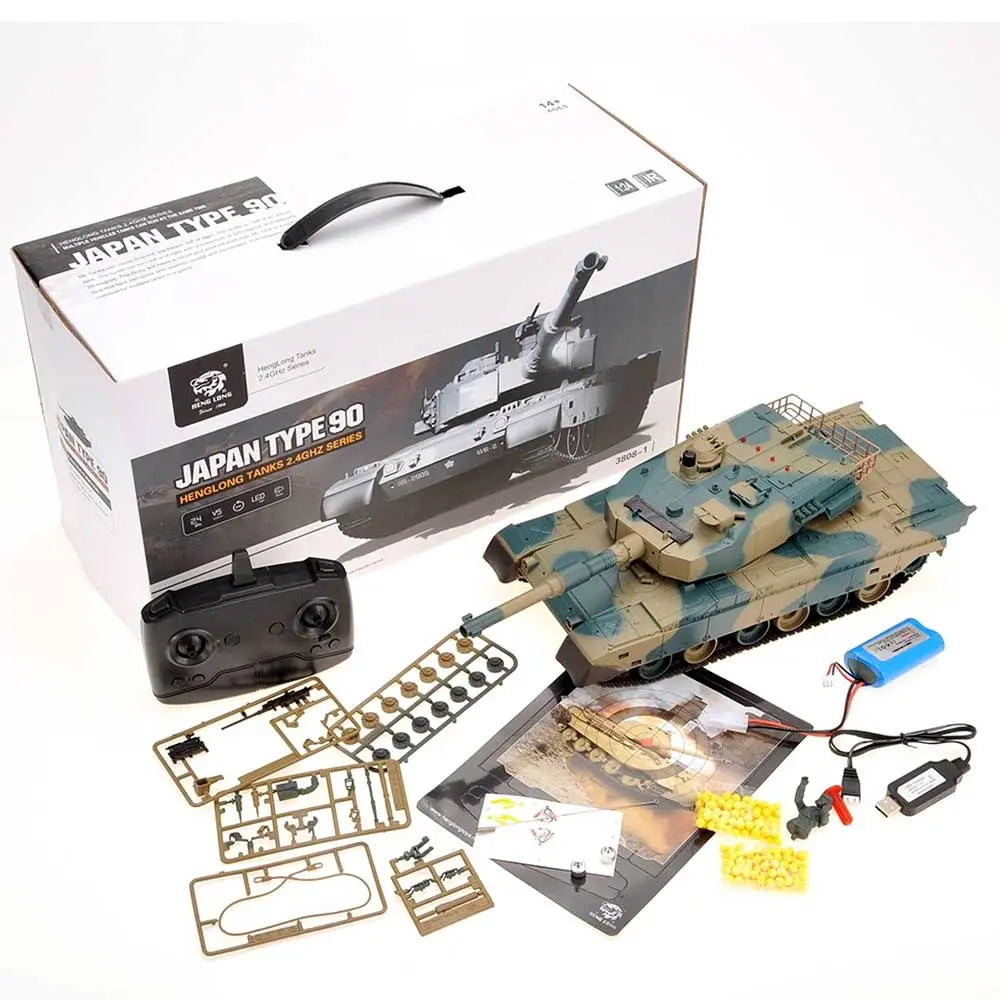 Remote Control Tanks Battle 1:24 Defense Force Type 90 RC Battle Tank G8Central