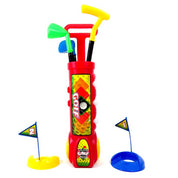 Deluxe Kid's Happy Golfer Toy Golf Set With 3 Golf Balls, 3 Types of Clubs, &amp; 2 Practice Holes G8Central