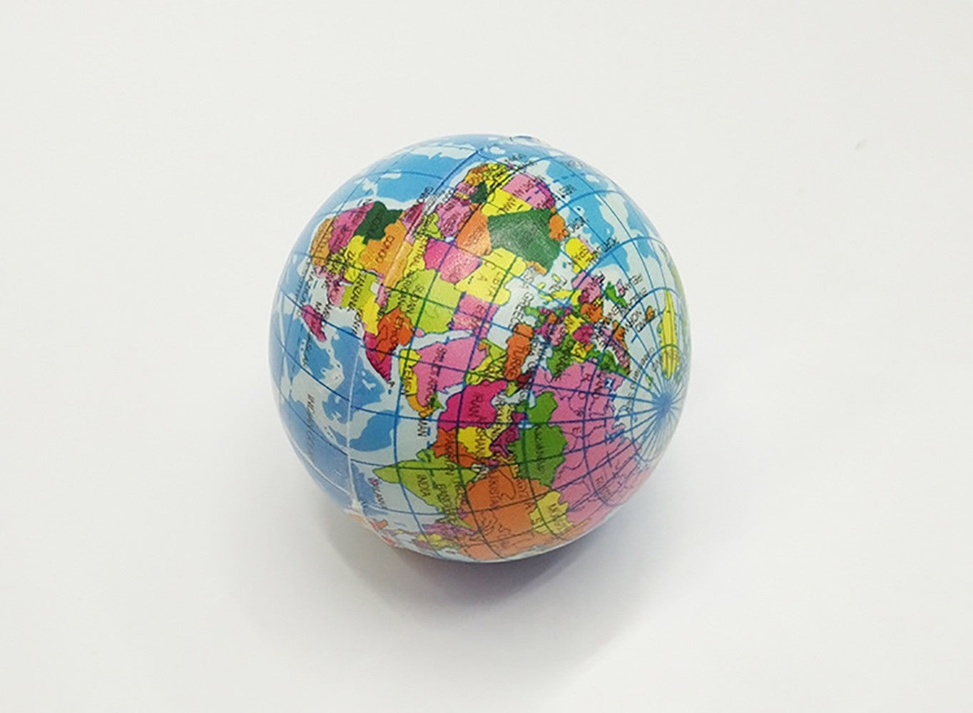 Mini Planet Earth Soft Foam Stress Balls | 24 Balls Per Box