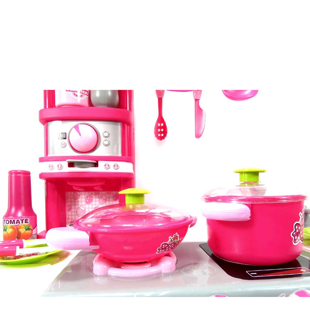 Deluxe Kitchen Appliance Cooking Play Set With Lights &amp; Sound G8Central