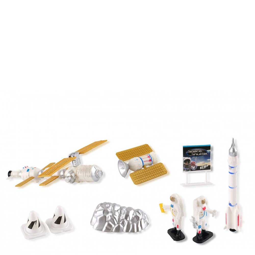 Space Shuttle Playset With Rockets, Satellites, Rovers & Vehicles