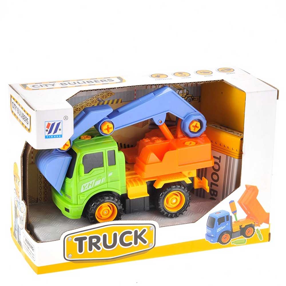 Take-A-Part Excavator Truck Set