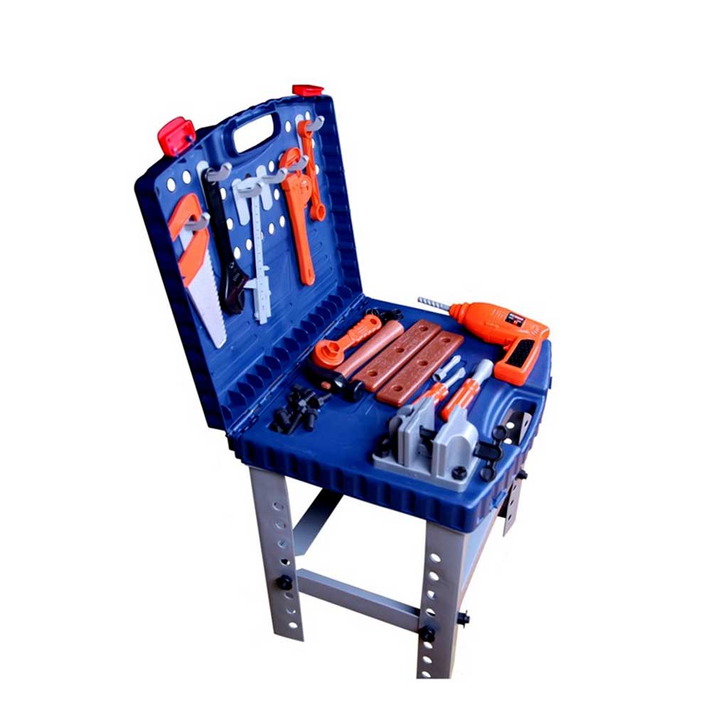 16" Pretend Tool Set Workbench For Kids