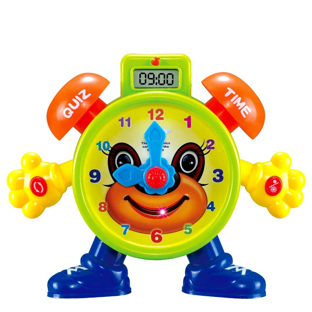 Electronic Learning Teach Time Clock Educational Toy For Kids