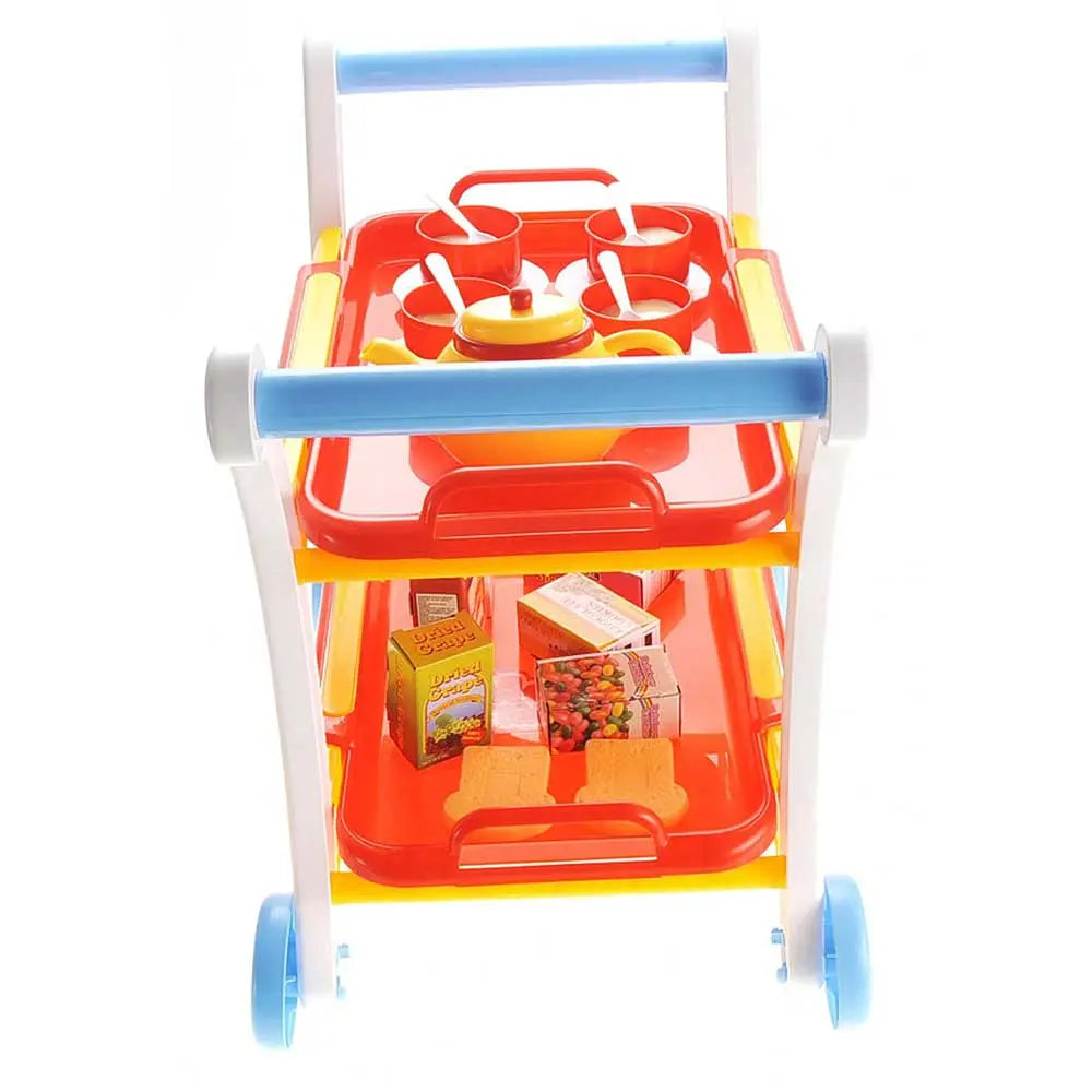 Tea Time Trolley Cart Pretend Play Set G8Central