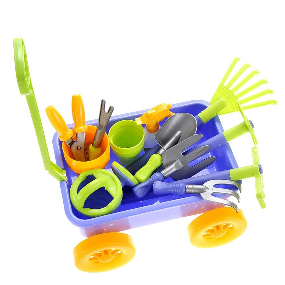 Garden Wagon & Tools Toy Set