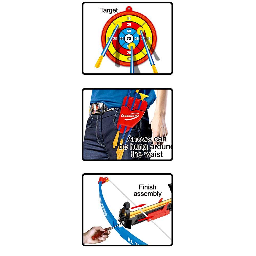 Archery Crossbow And Arrow Toy Set with Target