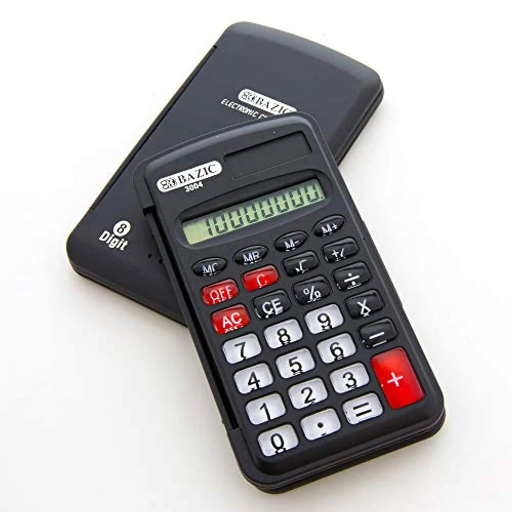 Calculator w/ Flip Cover | 8-Digit Pocket Size G8Central