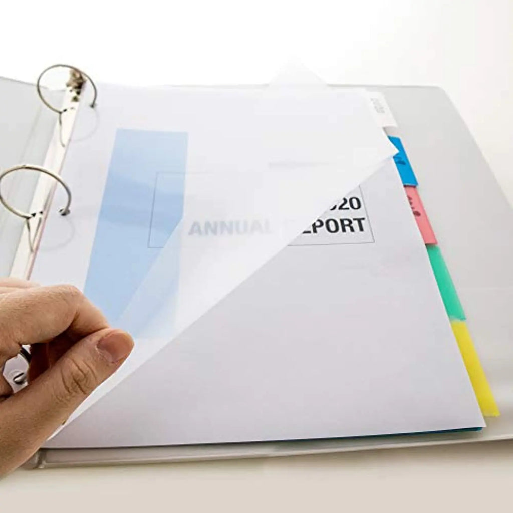 BAZIC 3-Ring Binder Dividers w/ 5-Insertable Color Tabs, 1-Pack.