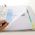 BAZIC 3-Ring Binder Dividers w/ 5-Insertable Color Tabs, 1-Pack.