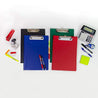 BAZIC Assorted Color PVC Clipboard Low Profile Clip, A4 Letter Size, Business Office School Teacher Student College, Assorted 4 Colors, 24-Pack.