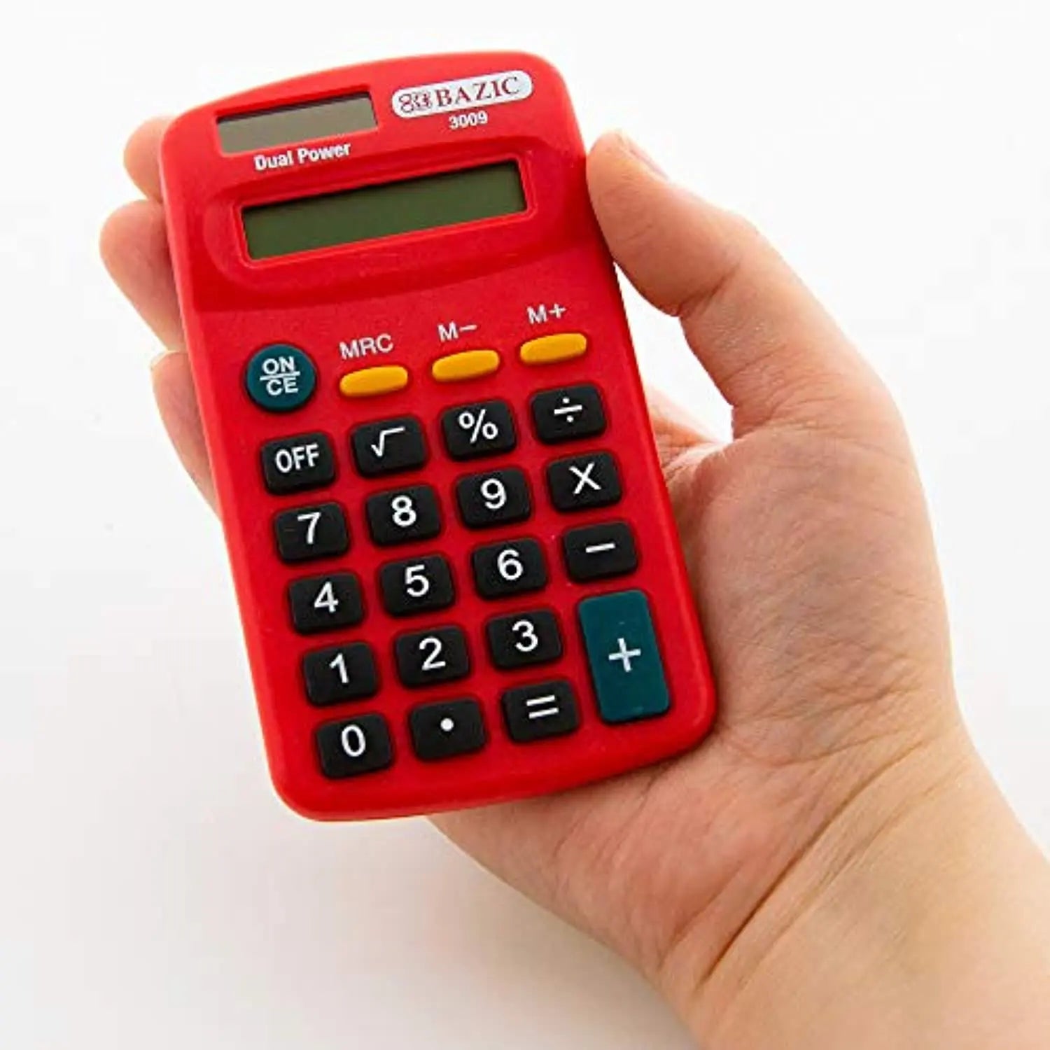 8-Digit Dual Power Pocket Size Calculator | 6-Color.