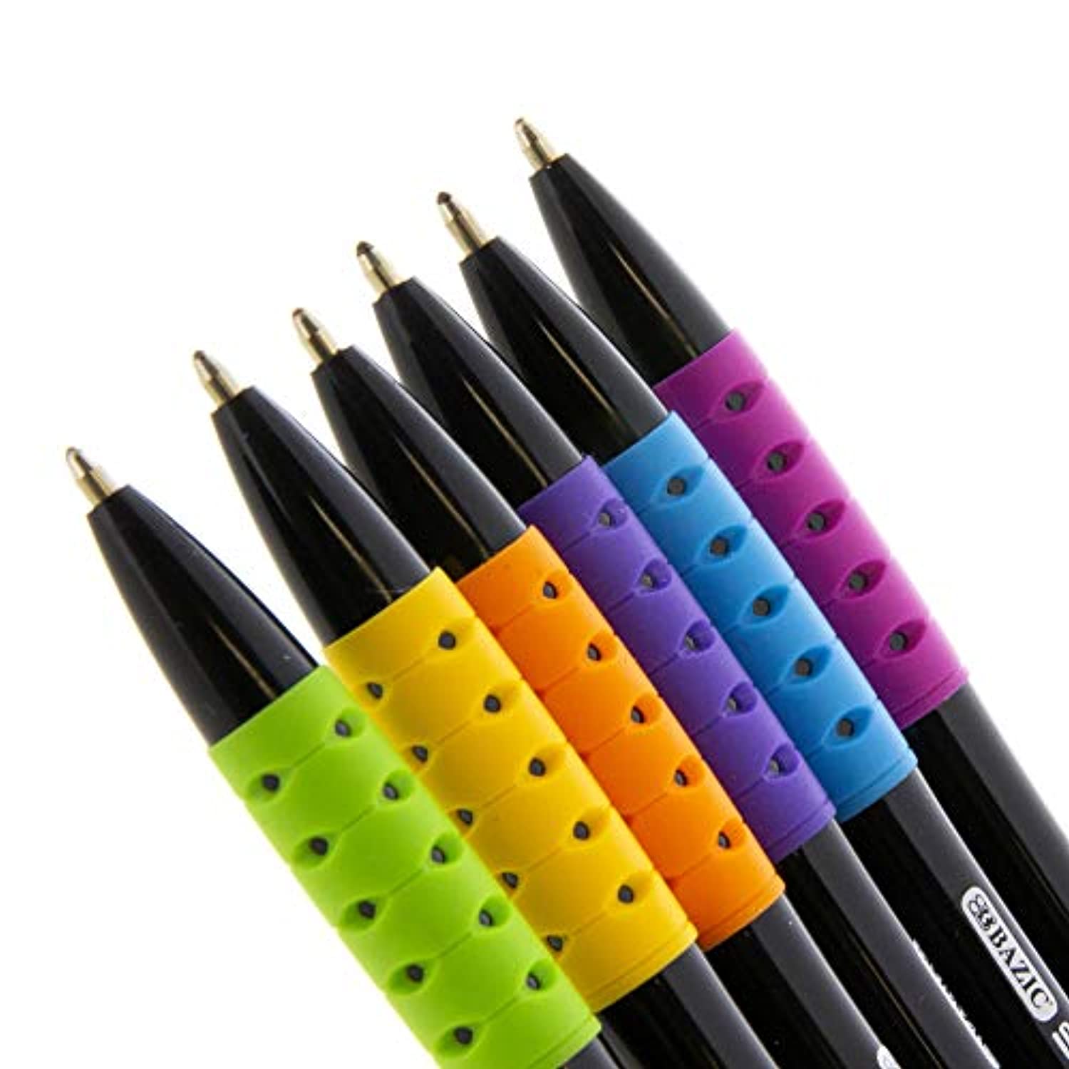 Spyder Oil-Gel Ink Black Retractable Pen, Soft Barrel Grip, Stick Ballpoint Pens Medium Point