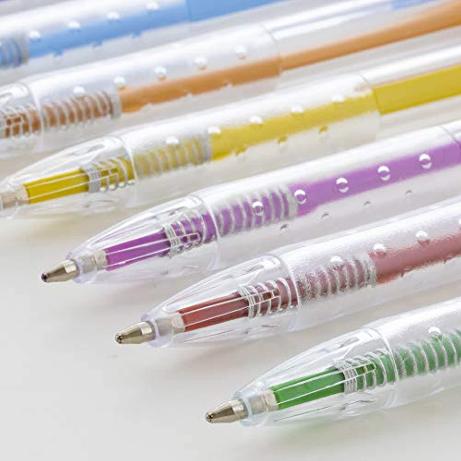 G8Central 10 Color Retractable Pen 1.0 mm Bold Line, Ballpoint Pens, Assorted Colors Smooth Writing Pens, Office Home, 1-Pack.