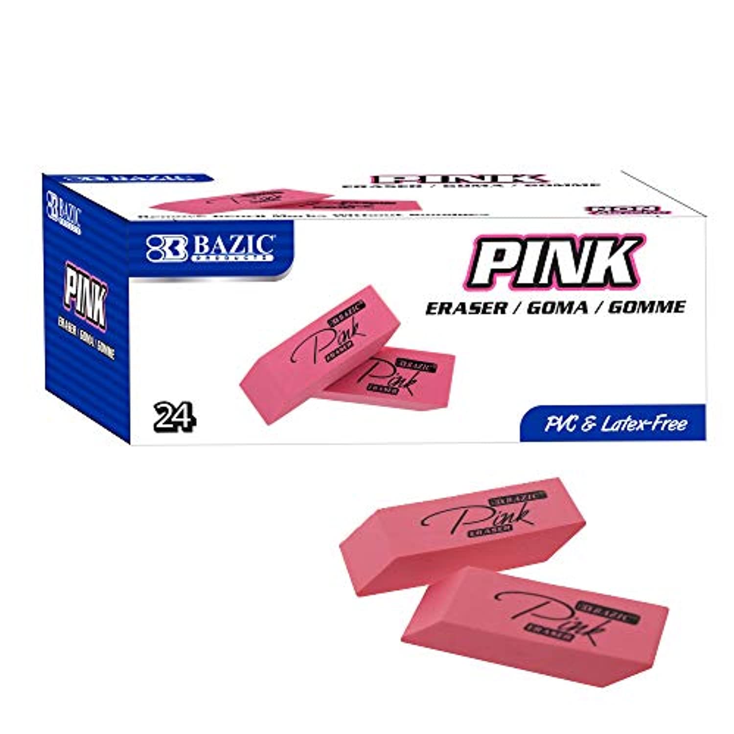 Pink Bevel Eraser.