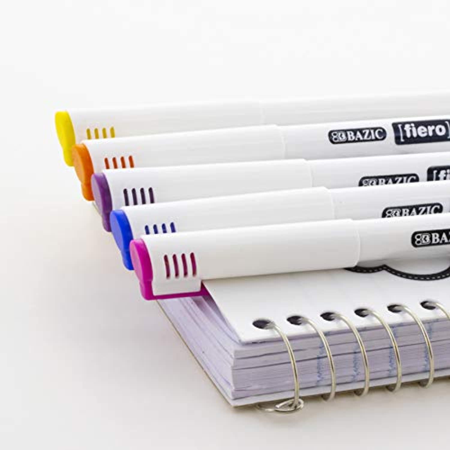 Fiero Blue Fiber Tip Pen Fineliner, Extra Fine Point Pens (4/Pack)