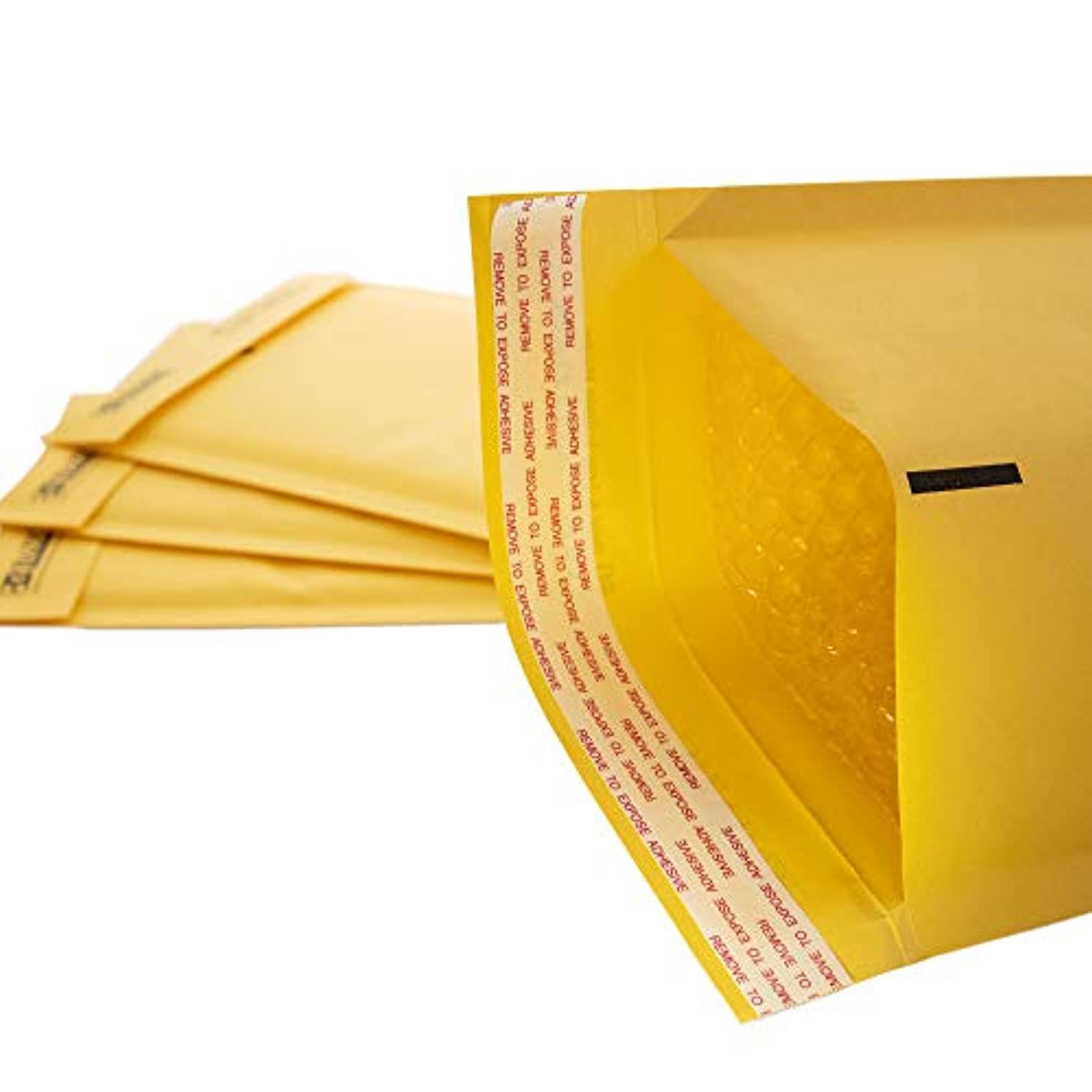 G8Central #0 Self-Seal Bubble Mailers 6x9.25, Self-Adhesive Closure Kraft Padded Yellow Envelopes Self Seal, Waterproof Lined Poly Maile (4/Pack), 1-Pack.